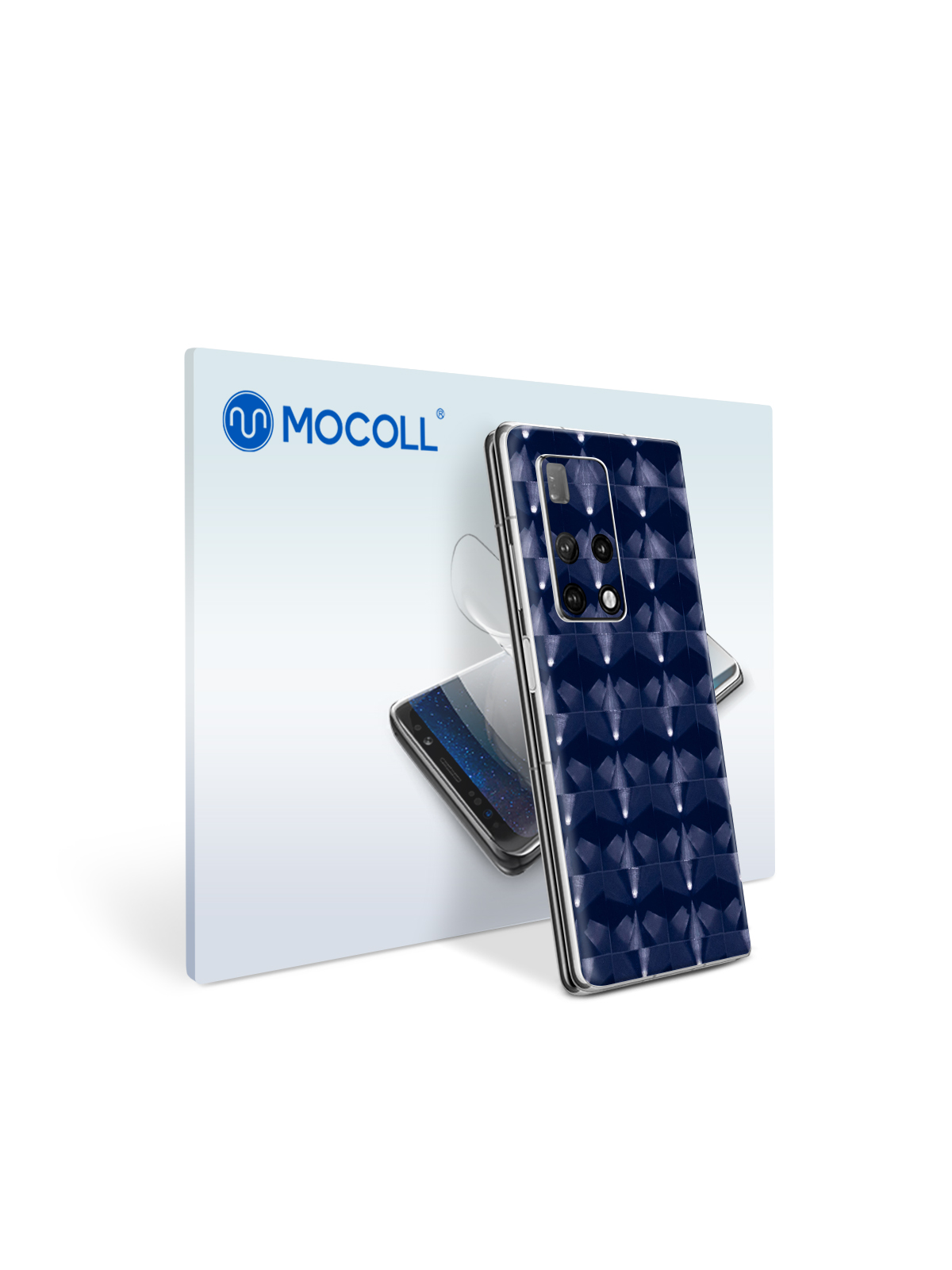 

Пленка защитная MOCOLL для задней панели Huawei Mate X2 Кошачий глаз Синий, Mate X2