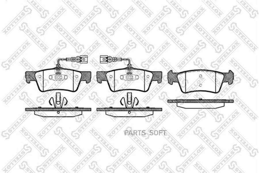 

Тормозные колодки Stellox 1198002SX