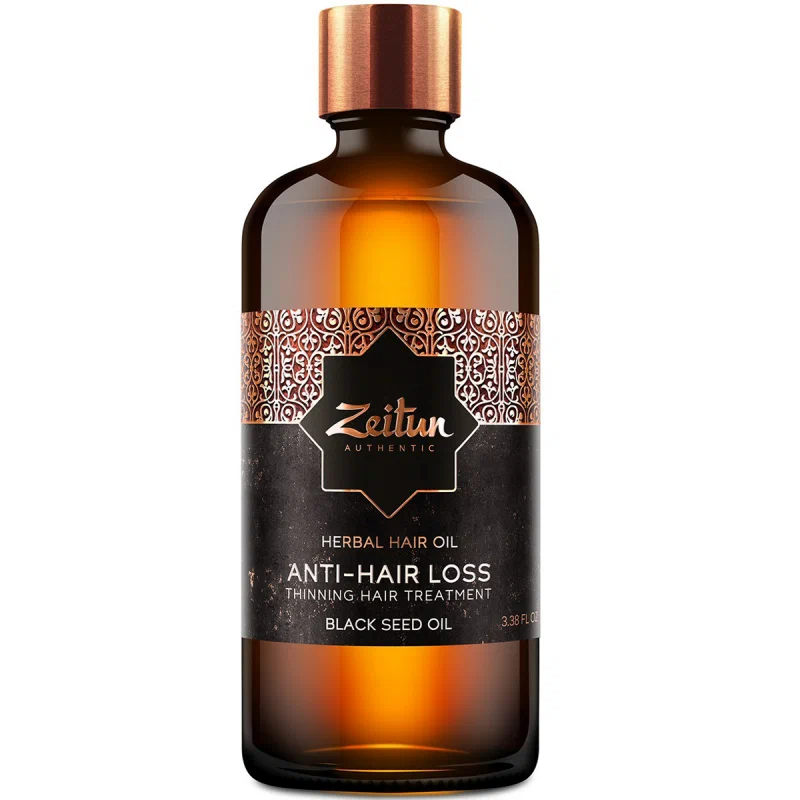 Масло Zeitun против выпадения волос, с маслом черного тмина, 100 мл