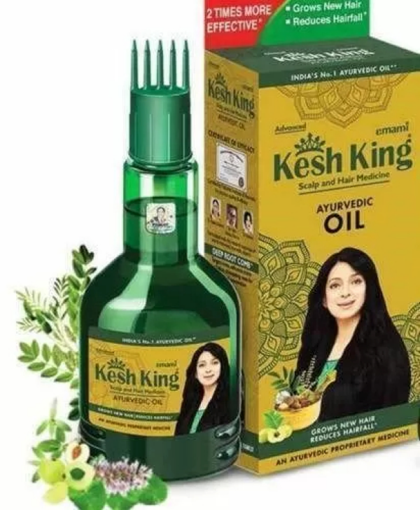 Масло Kesh King для тонких и тусклых волос, с касторовым маслом и миндалем, 200 мл