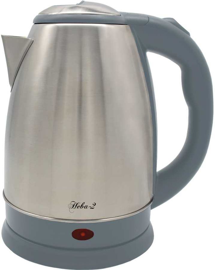 Чайник электрический Великие Реки Нева-2 1.8 л серебристый, серый чайник великие реки нева 2 1 8l steel grey