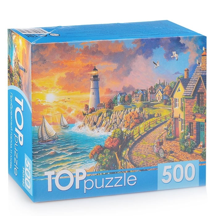 

Пазлы "Toppuzzle. Прибрежный город и маяк", 500 элементов