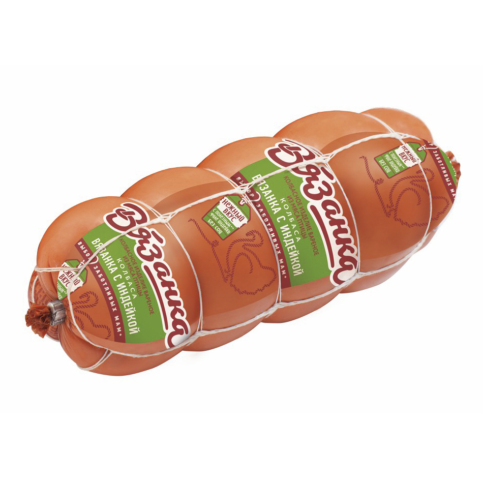 

Колбаса Вязанка с индейкой вареная +-1,3 кг
