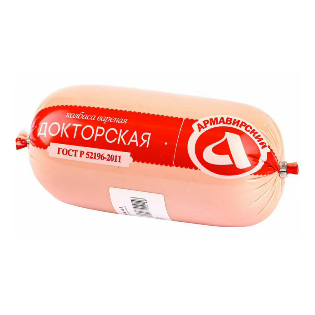 

Колбаса Армавирский МК Докторская вареная +-1 кг
