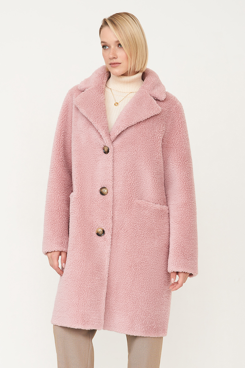 Шуба женская desam D0623512 розовая XS