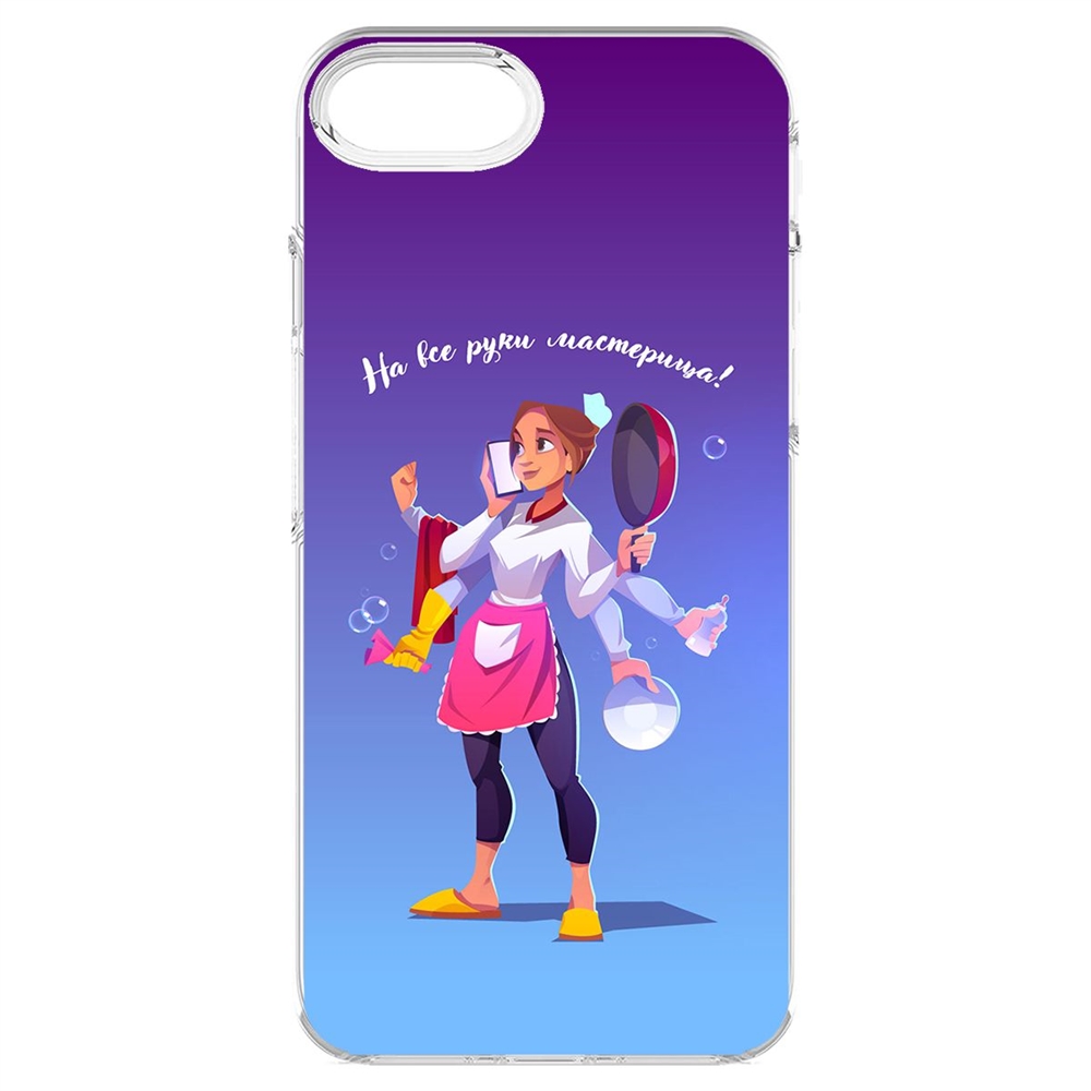 

Чехол-накладка Krutoff На все руки мастерица для iPhone 6/6s/7/8/SE