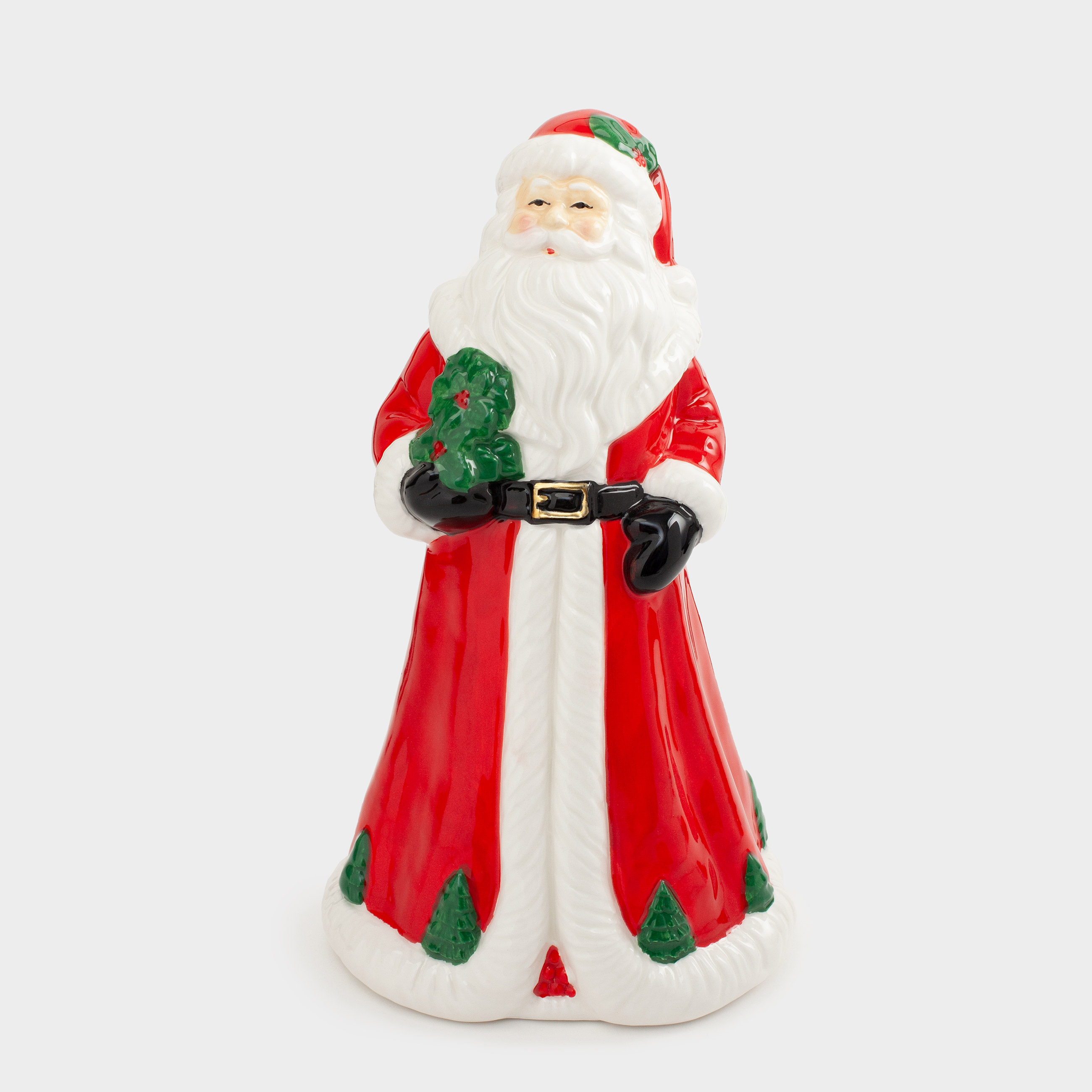 

Статуэтка, 26 см, керамика, красно-белая, Дед Мороз, Christmas traditions, Красный;белый