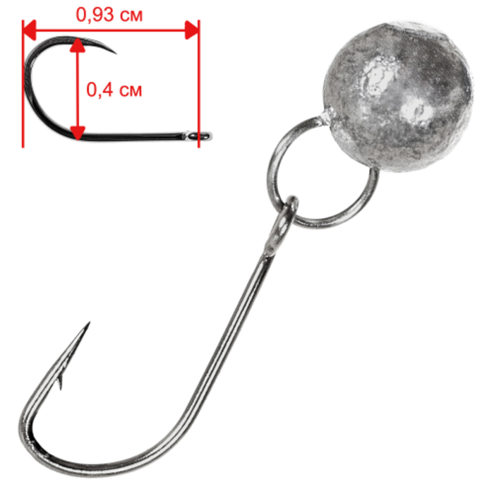 

Джиг головки Trigger Baits Nano Jig-Rig S Hook 0,4гр №14 10 шт., Nano Jig-Rig S Hook