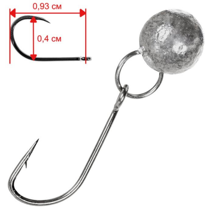 

Джиг головки Trigger Baits Nano Jig-Rig S Hook 0,3гр №14 3 шт., Nano Jig-Rig S Hook