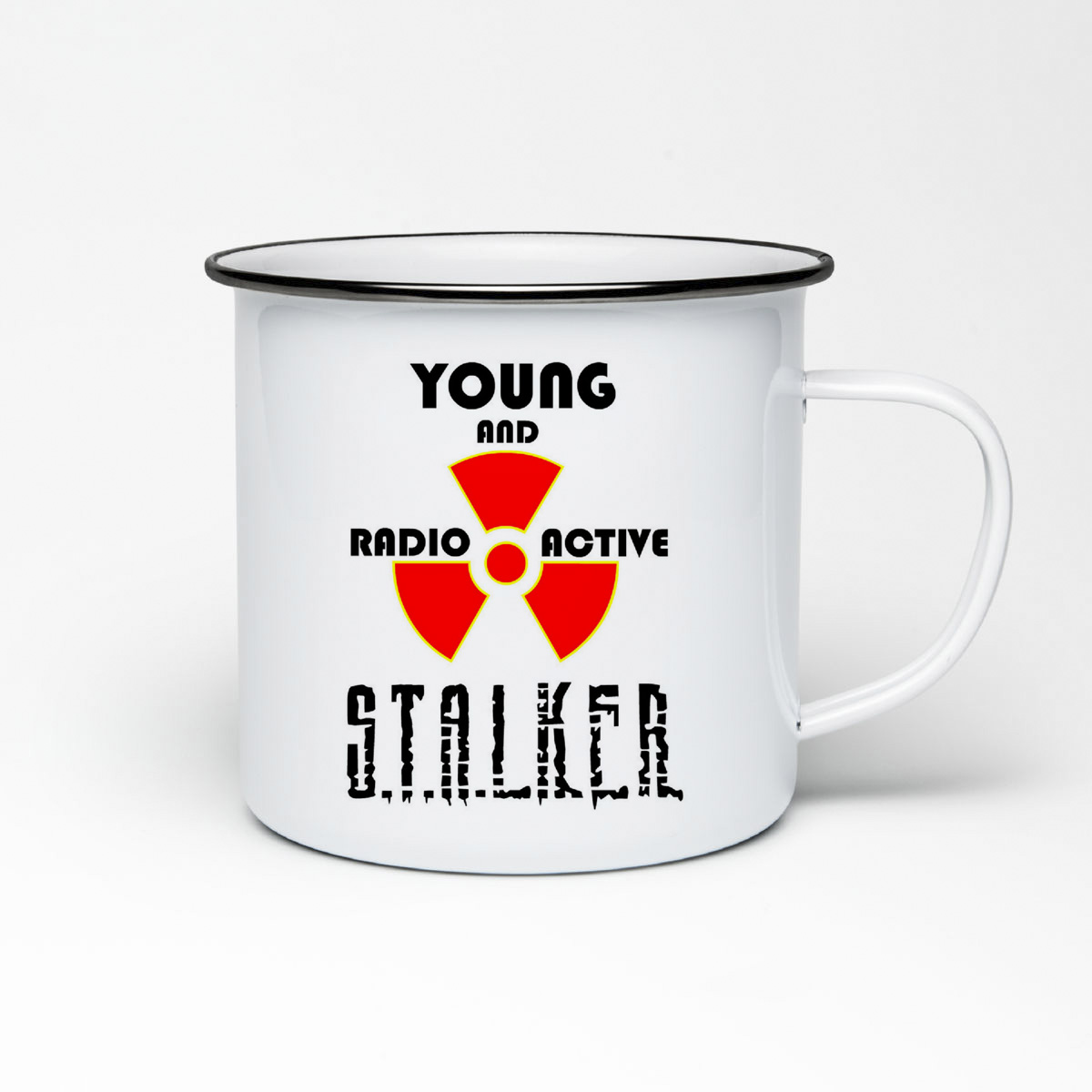 

Кружка металлическая CoolPodarok Young and radio active stalker