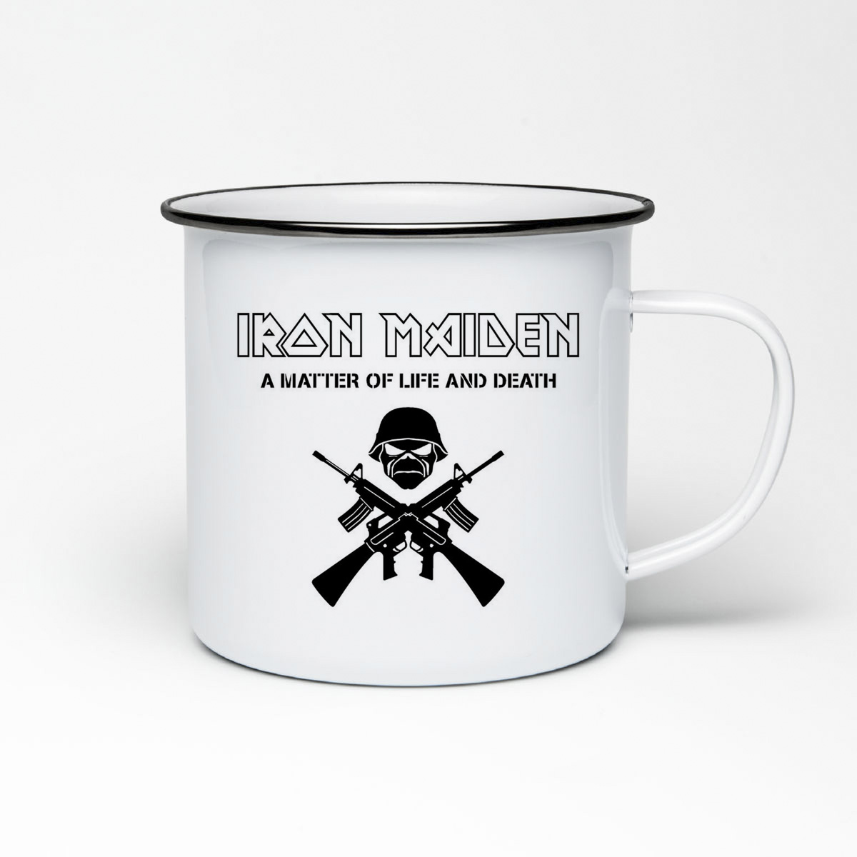 

Кружка металлическая CoolPodarok Iron maiden A matter of life and death