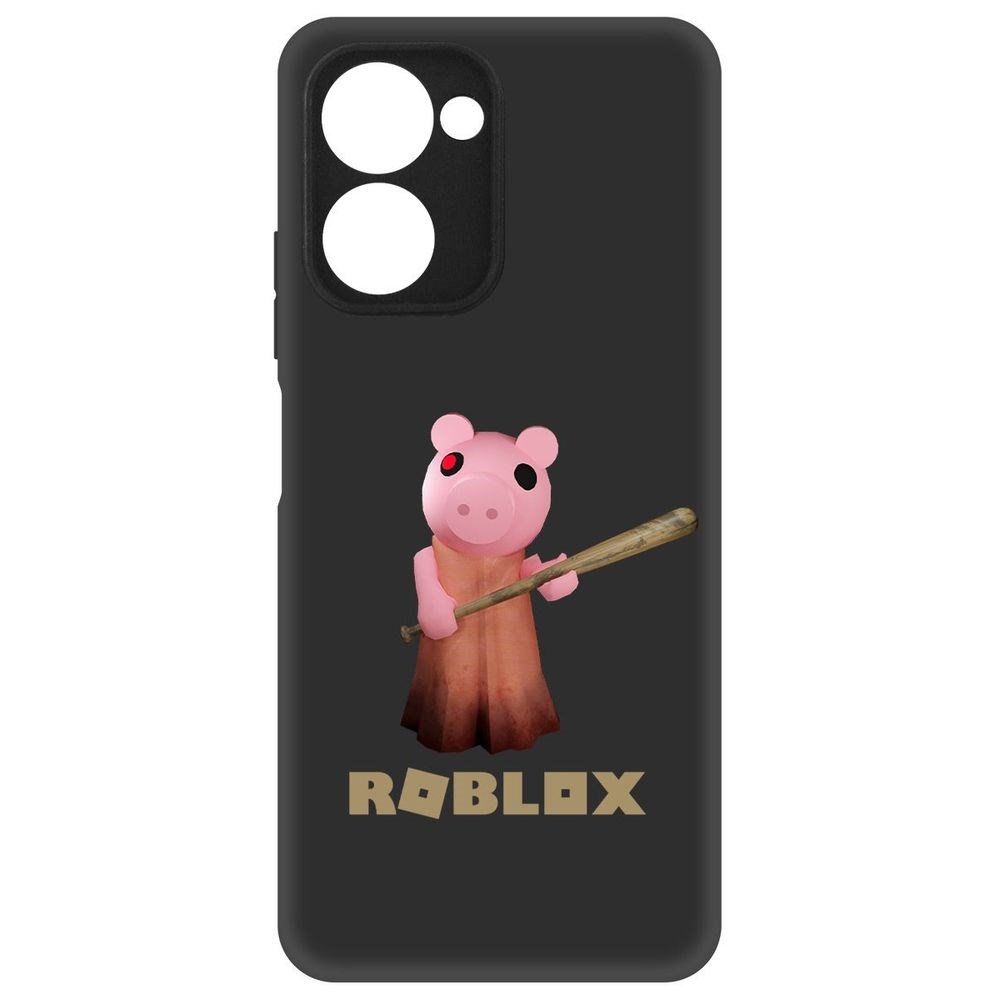 

Чехол-накладка Софт Roblox-Пигги для Realme C33, Черный