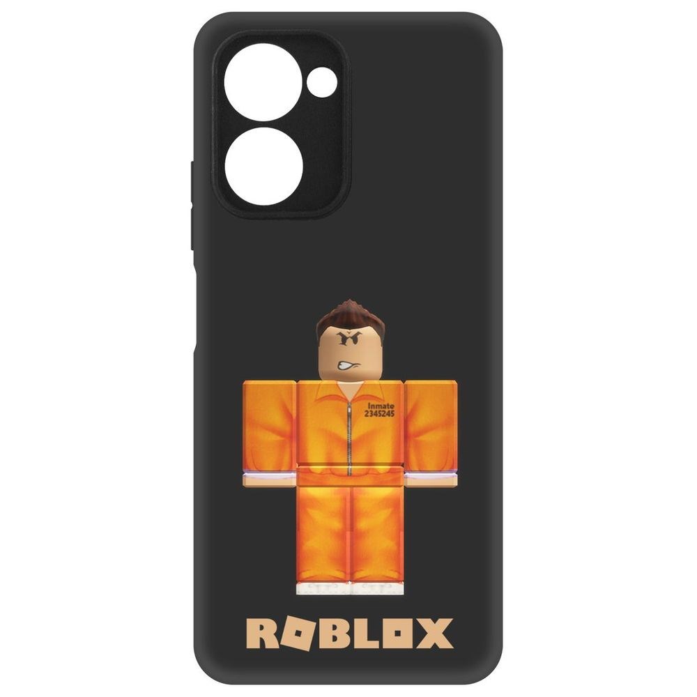 

Чехол-накладка Софт Roblox-Заключенный для Realme C33, Черный