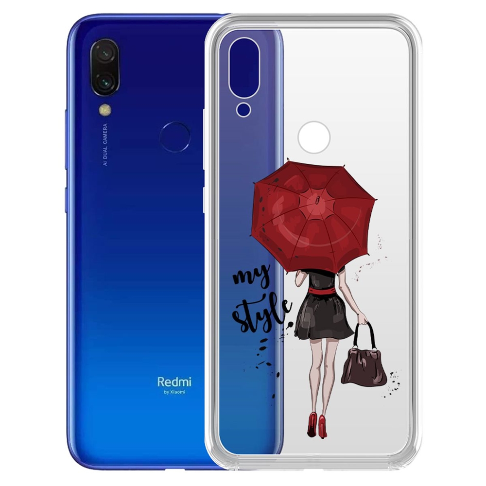 фото Чехол-накладка krutoff clear case мой стиль для xiaomi redmi 7