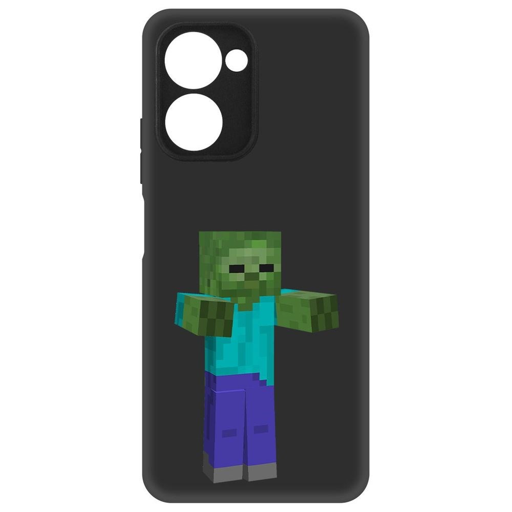 

Чехол-накладка Софт Minecraft-Гигант для Realme C33, Черный