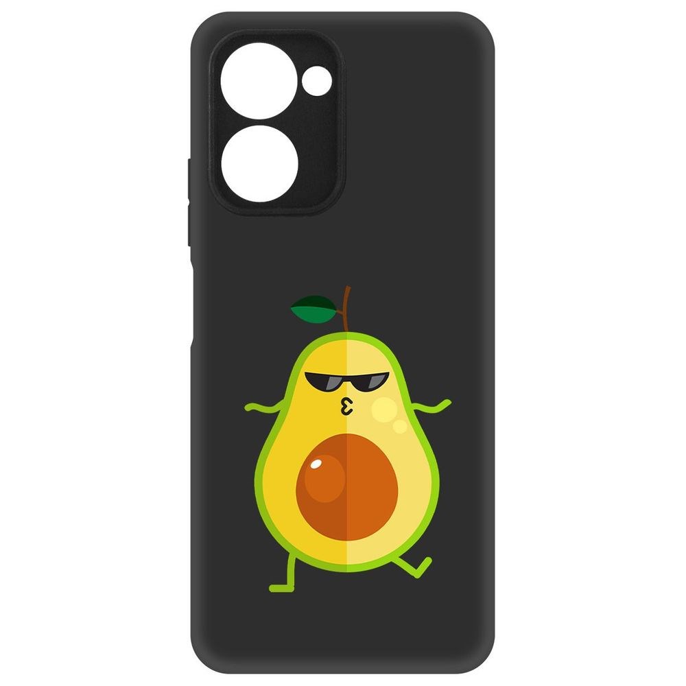 

Чехол-накладка Софт Авокадо Стильный для Realme C33, Черный