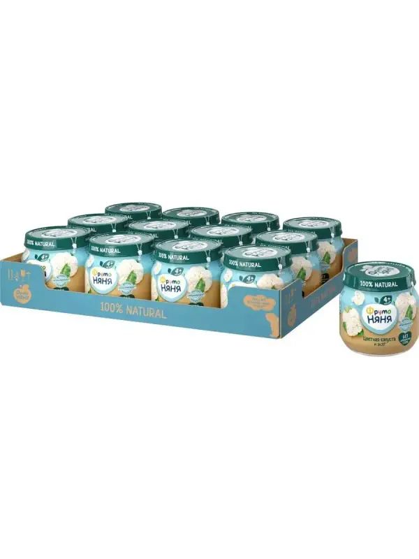 Пюре овощное ФрутоНяня ФН 12х80