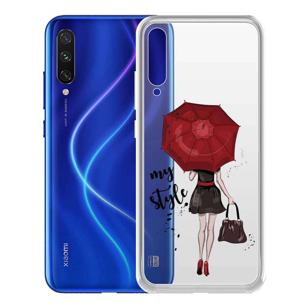 фото Чехол-накладка krutoff clear case мой стиль для xiaomi mi a3