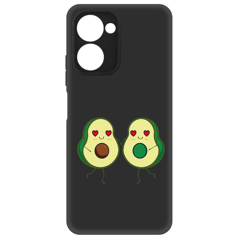 

Чехол-накладка Софт Авокадо Пара для Realme C33, Черный