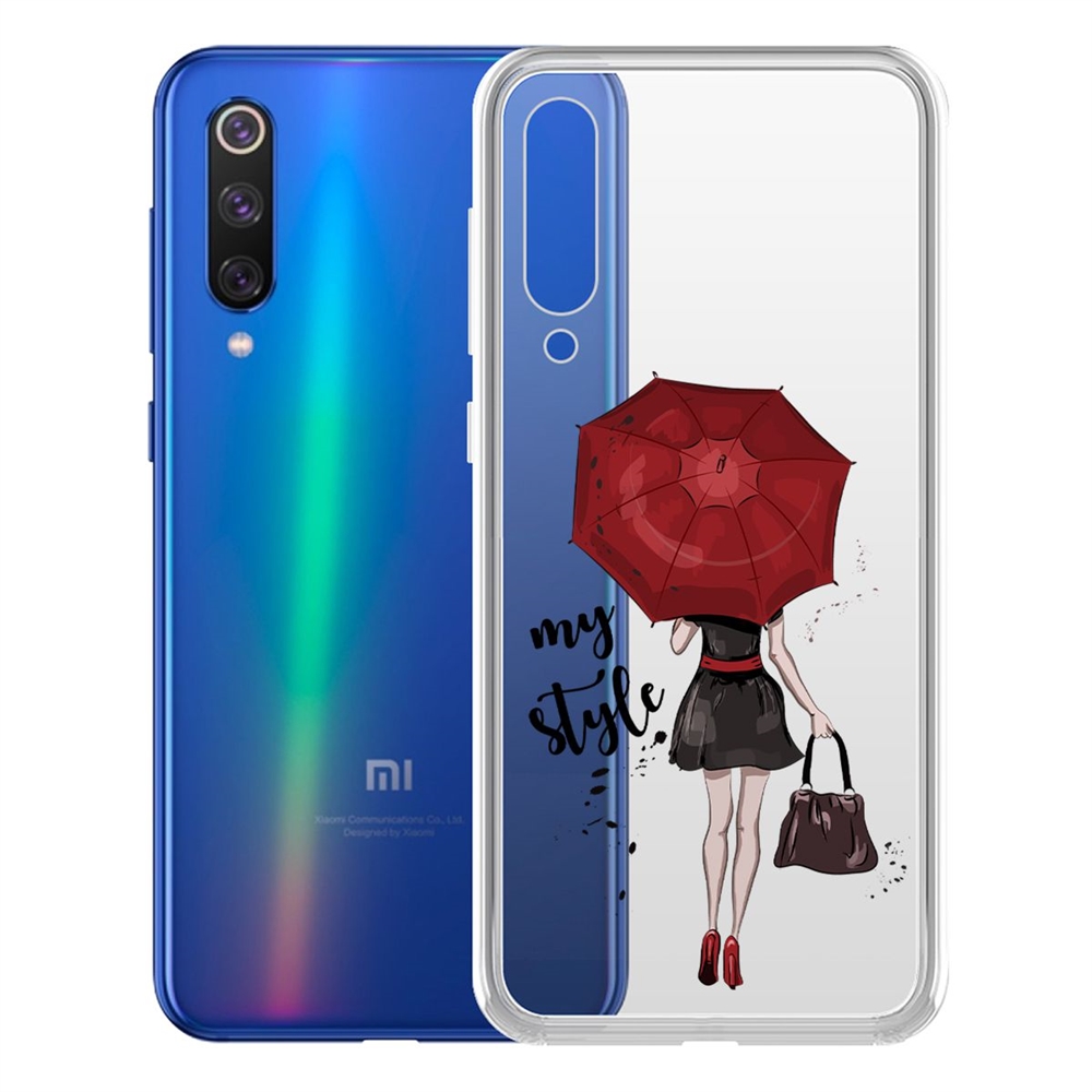 фото Чехол-накладка krutoff clear case мой стиль для xiaomi mi 9 se