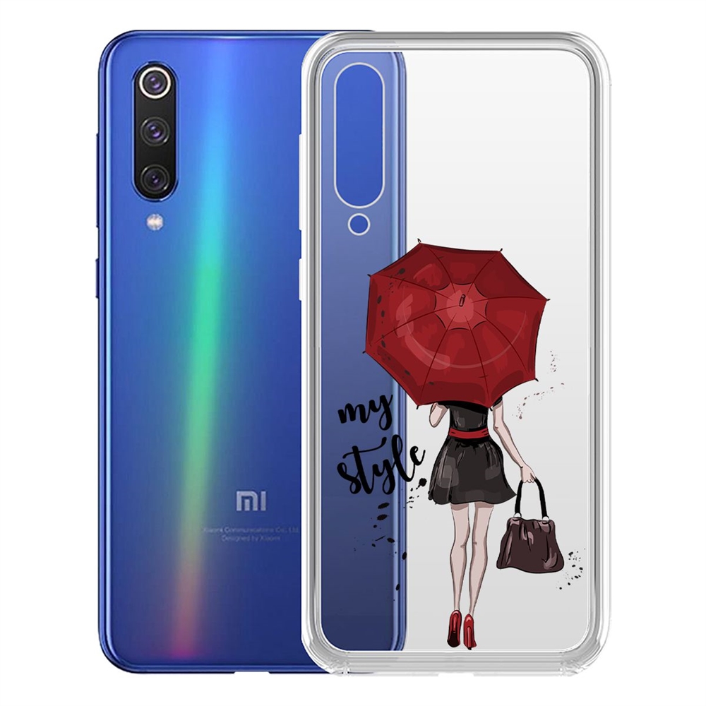 фото Чехол-накладка krutoff clear case мой стиль для xiaomi mi 9