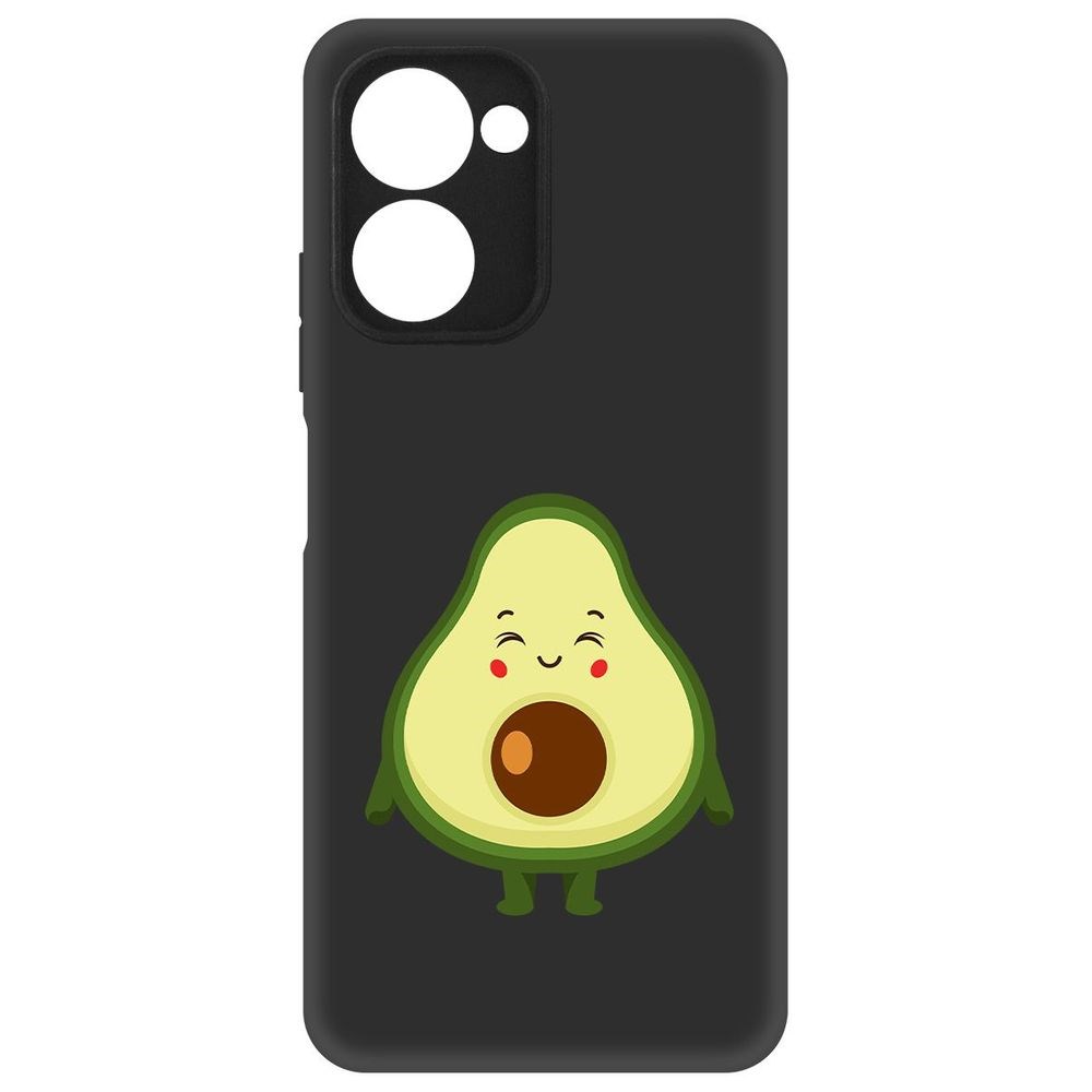 

Чехол-накладка Софт Авокадо Милый для Realme C33, Черный