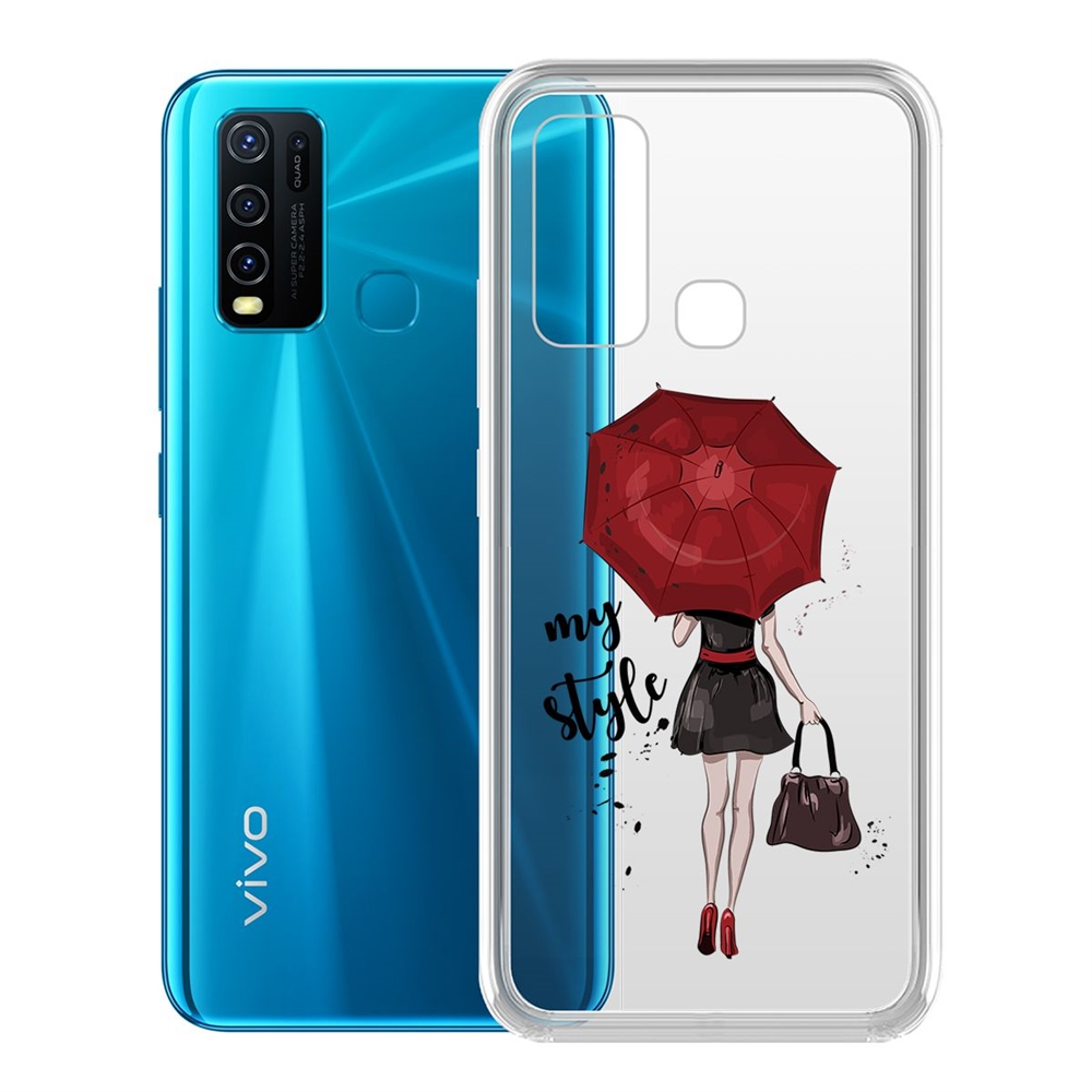 фото Чехол-накладка krutoff clear case мой стиль для vivo y30