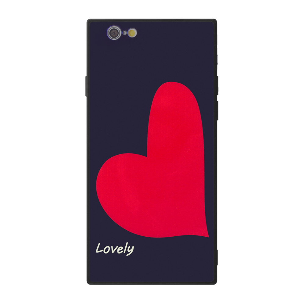

Чехол для Apple iPhone 6/6S, Lovely, Glass Blue Ray Case, Deppa 900281, Красный;фиолетовый, 900281