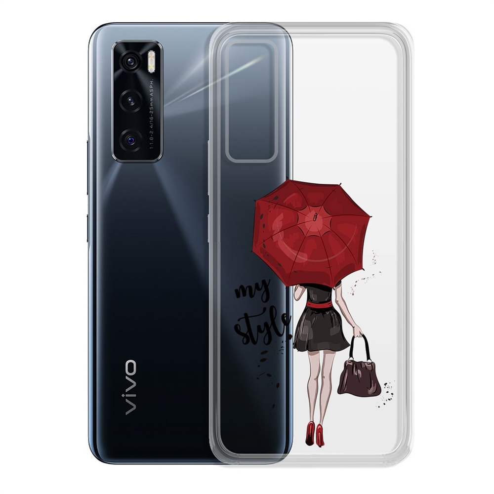 

Чехол-накладка Krutoff Clear Case Мой стиль для Vivo V20 SE