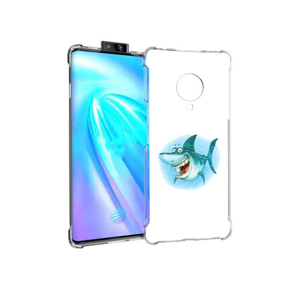 

Чехол MyPads Tocco для Vivo NEX 3 веселая акула (PT136035.381.261), Прозрачный, Tocco