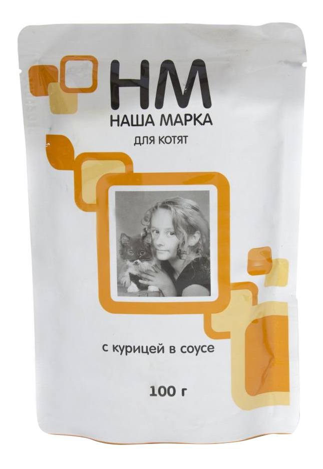 

Влажный корм для кошек Наша Марка, курица, 24шт по 100г, для взрослых кошек