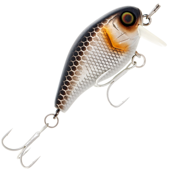 

Воблер Jackall Chubby 41мм. SSR 5,7гр. до 0,1м. uv mat silver & black floating, Chubby SSR