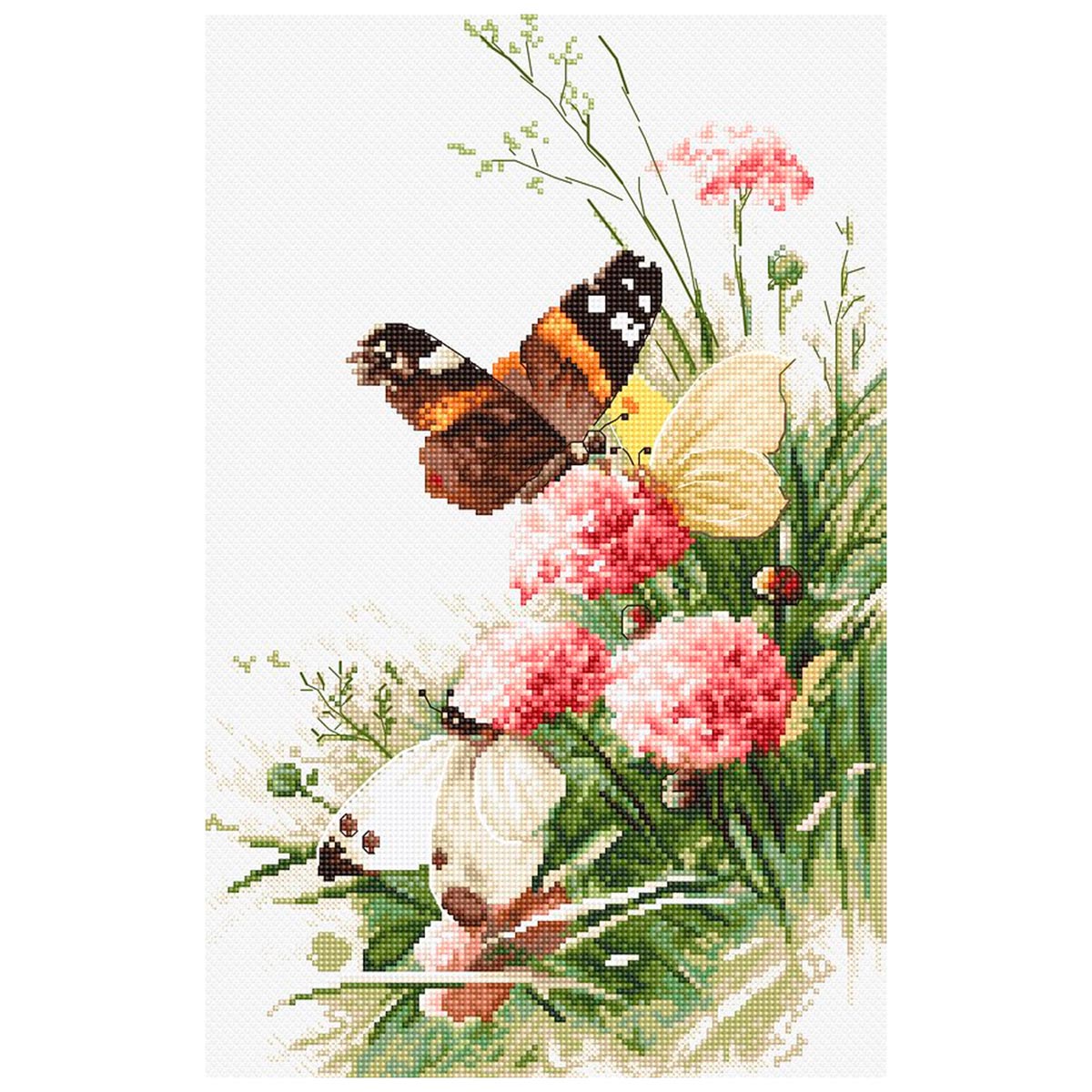 фото Набор для вышивания letistitch 'бабочки в поле' leti938, 27х17 см