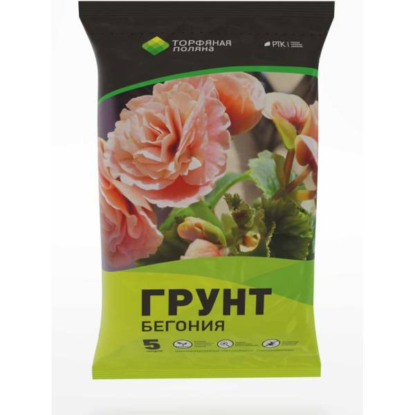 

Почвенный грунт Торфяная поляна Бегония 5 л 00-00000655