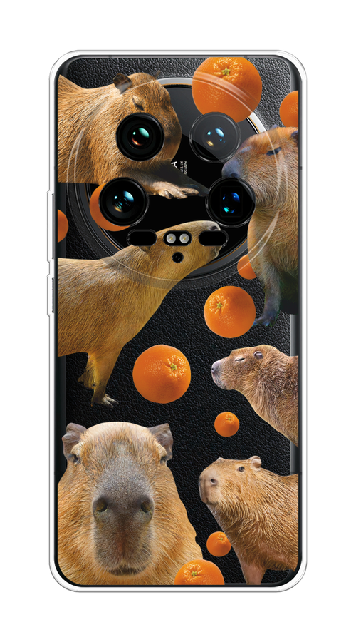 

Чехол на Xiaomi 14 Ultra "Капибара и апельсины", Бежевый;оранжевый, 321850-1