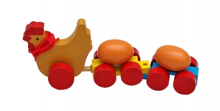 

Деревянная игрушка-каталка "Паровозик. Веселые птички"