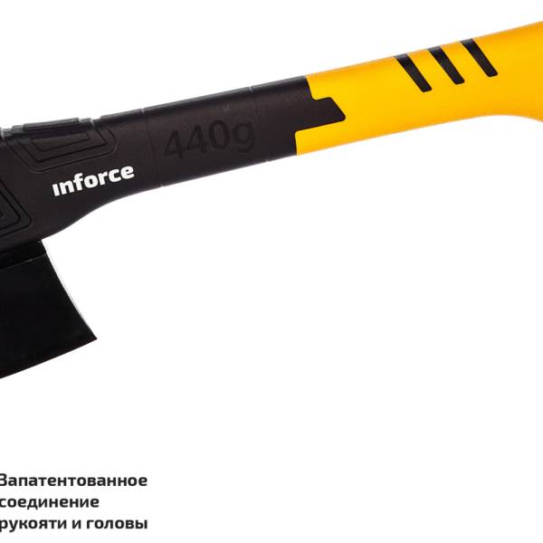 

Универсальный топор 440 г Inforce 06-12-18, Черный;желтый