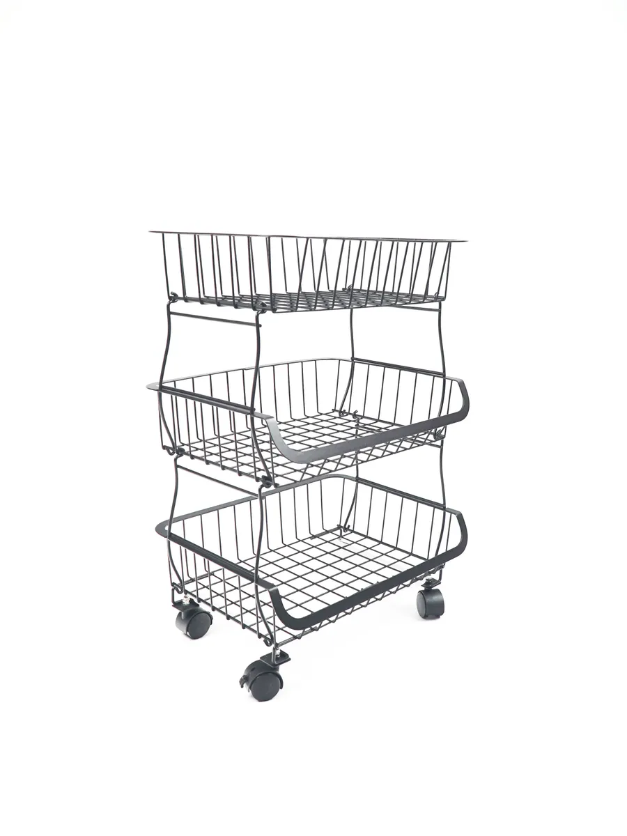 

Этажерка 3 яруса Solmax&Home черная VD56623