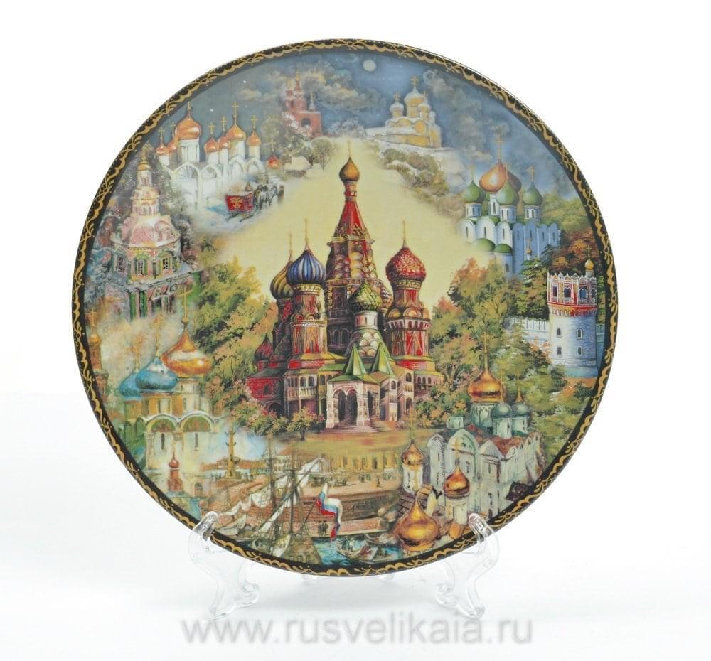 

0010935/10см Коллекционная тарелка №9 "Русские мотивы-1" 10см №9