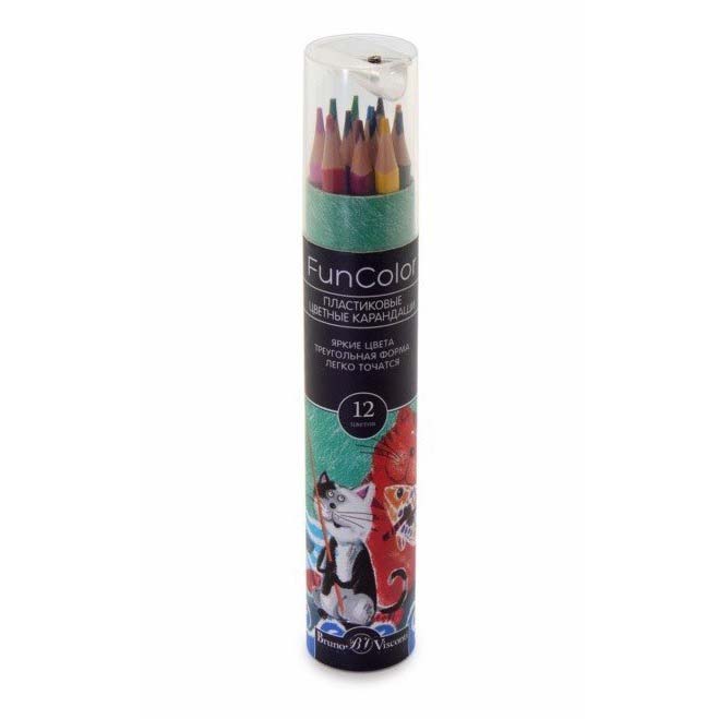 

Карандаши Альт Funcolor Brunvis 12 цветов, Разноцветные
