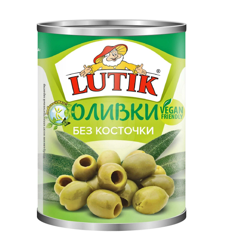 Оливки Lutik без косточки, 280 г