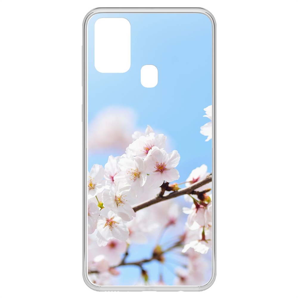 фото Чехол-накладка krutoff clear case цветение для samsung galaxy m31 (m315)