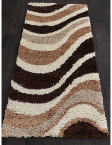 фото Ковер shaggy ultra s607 beige-brown merinos