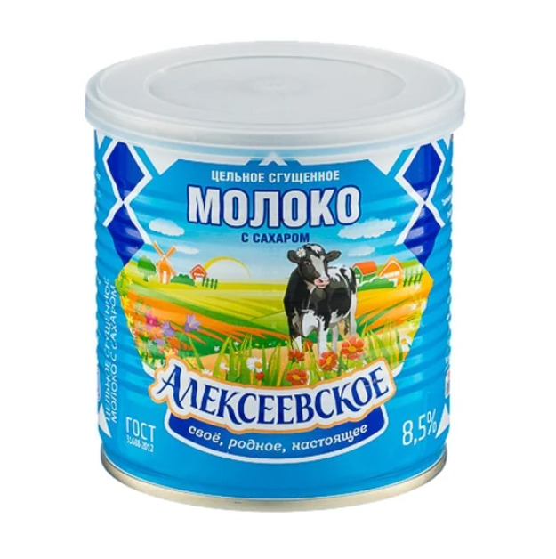 Молоко сгущённое Laime цельное,  с сахаром, ГОСТ, 8,5%, в железной банке, 360 г