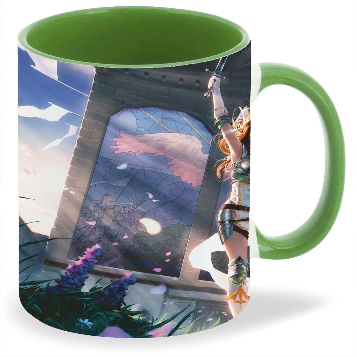 

Кружка CoolPodarok magic the gathering Девушка с мечем, magic the gathering Девушка с мечем