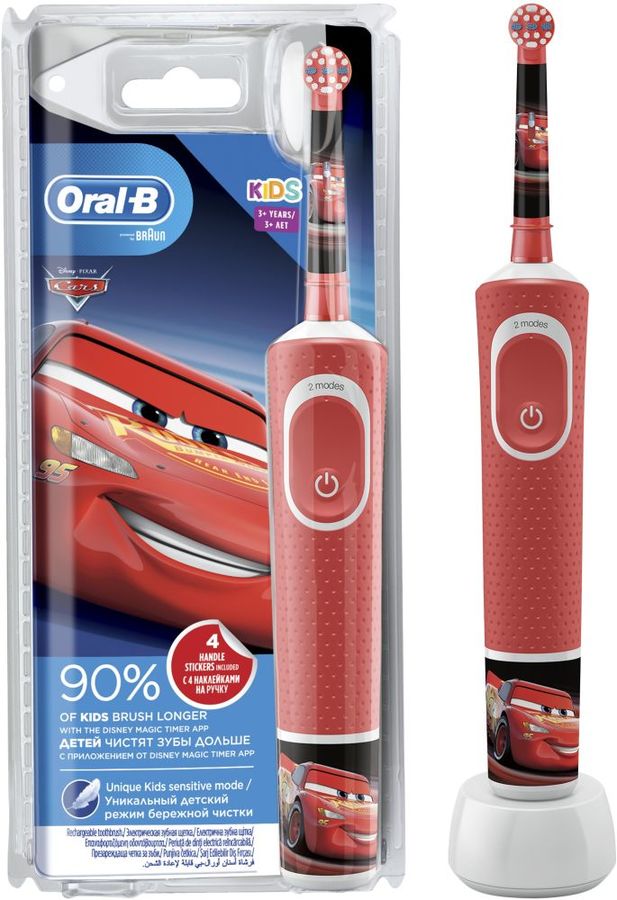 фото Зубная щетка электрическая oral-b cars red