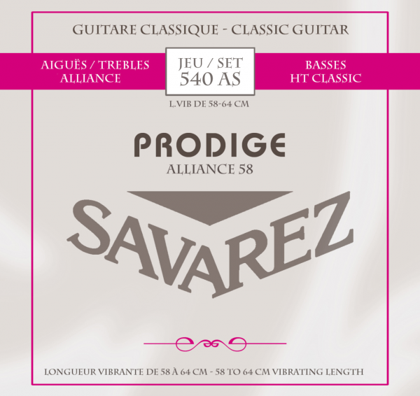 

SAVAREZ 540 AS ALLIANCE HT CLASSIC Prodige струны для класических гитар размер 7/8, 540 AS