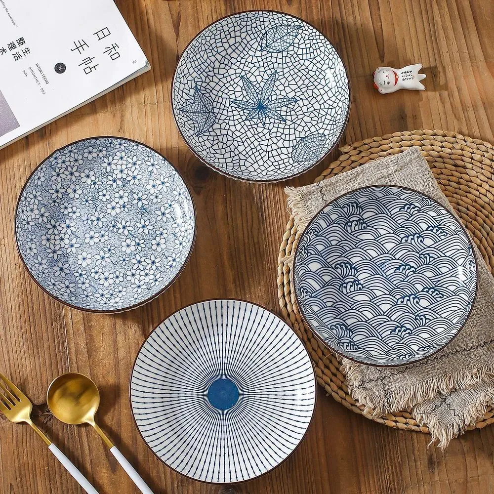 

Набор керамических тарелок Homium Collection 4 шт, диаметр 17.5 см, Collection