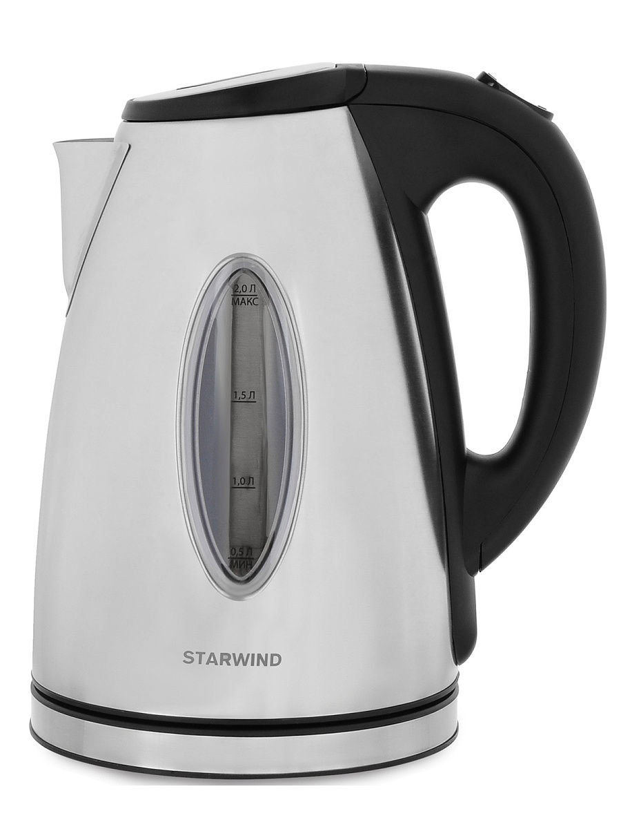 фото Чайник электрический starwind sks3001 silver/black