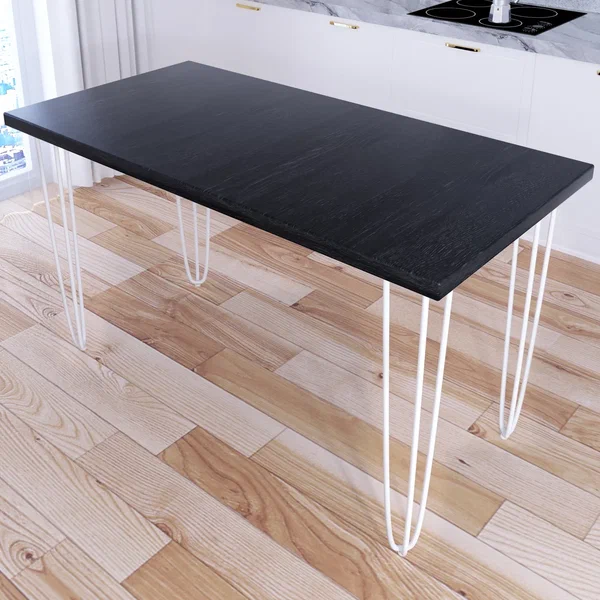 

Стол кухонный Solarius Loft металл-дерево 130x70х75 цвет черного оникса с белыми ножками, Loft металл-дерево 130x70х75